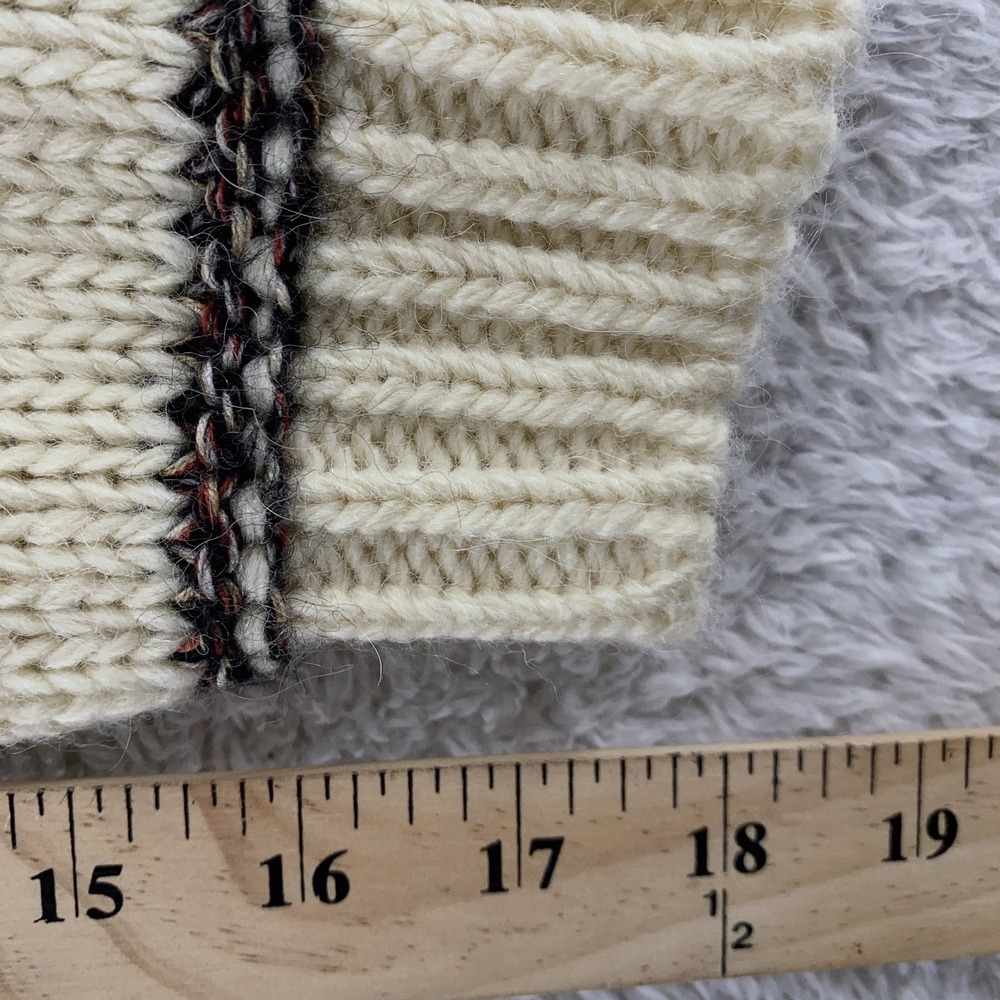 Elsamanda Chunky Knit‎ Wool Blend Sweater Womens BOXY Small Italy Pullover - Picture 7 of 9
